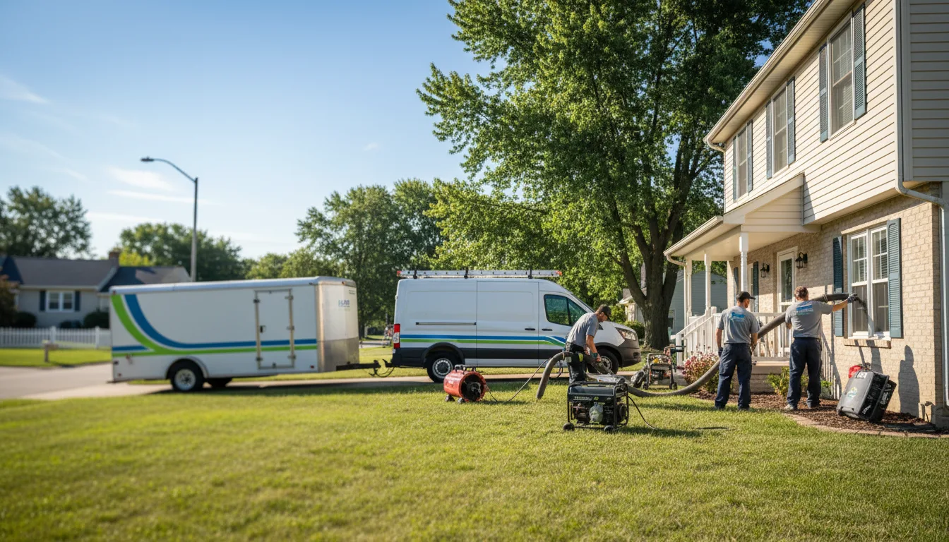 Flooded Basement Restoration And Cleanup With Repair in Rock, MI near me